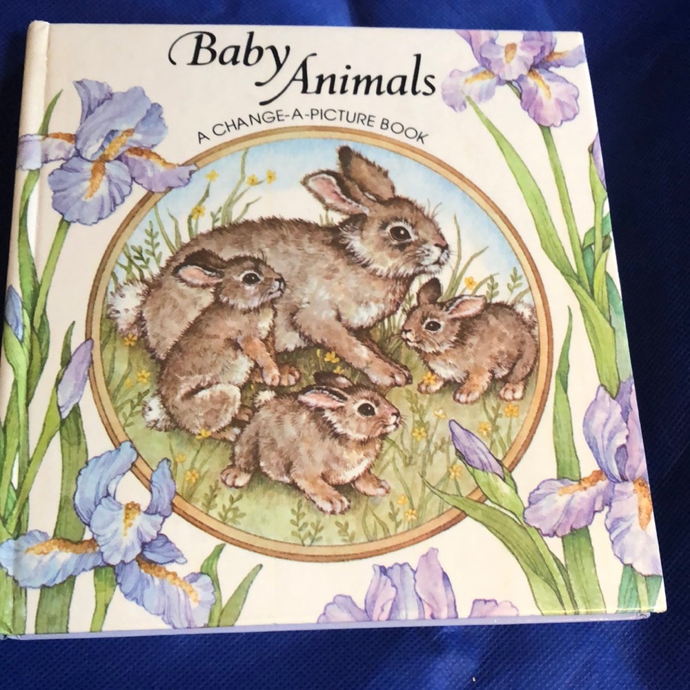 Baby Animals A change-A-Picture Book. Vintage 1979 intervisual company